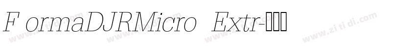 F ormaDJRMicro  Extr字体转换